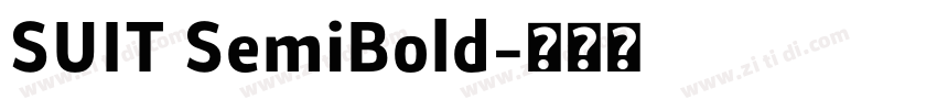 SUIT SemiBold字体转换 SUIT SemiBold字体转换